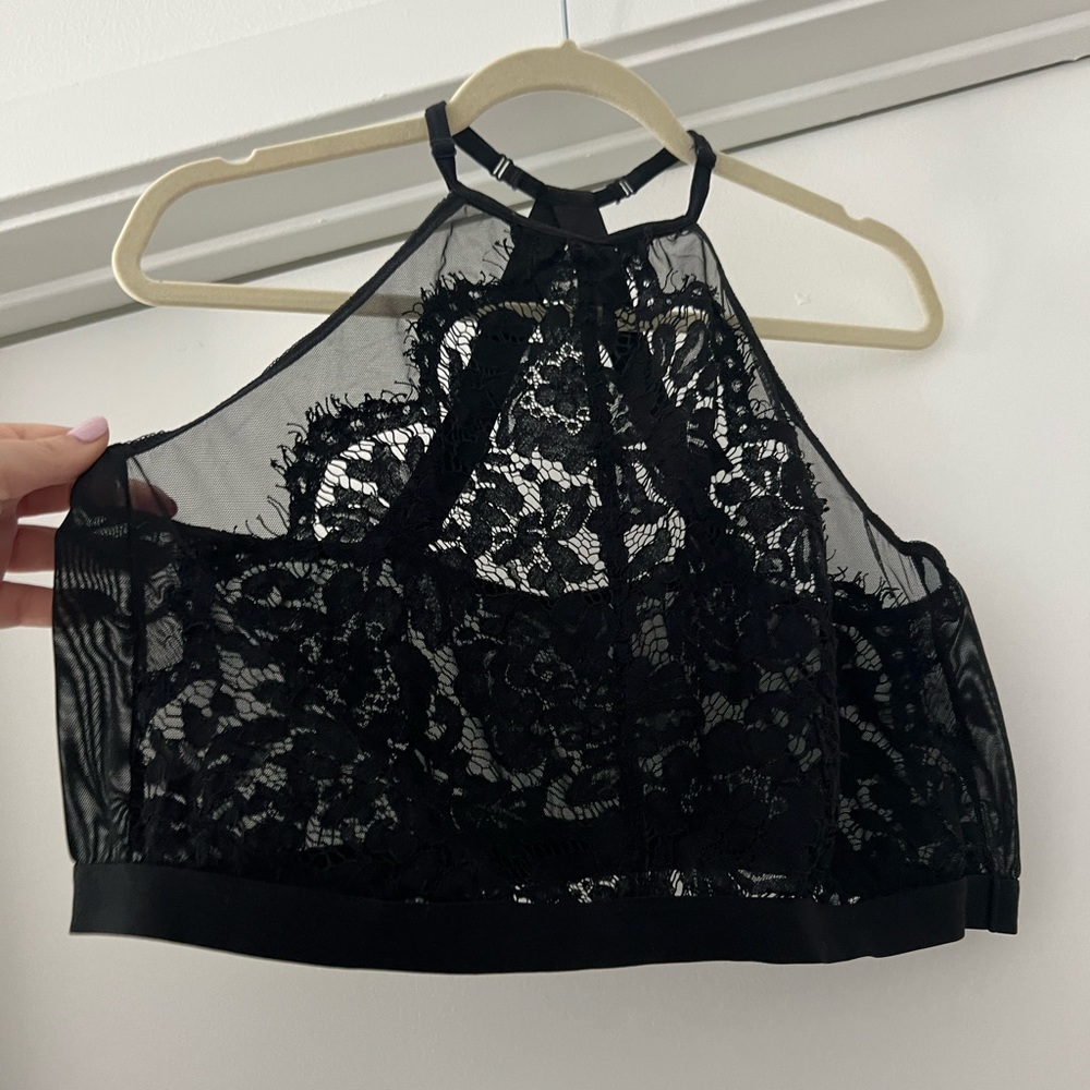 Torrid halter bralette, black size 3